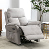 Recliner Chair Fabric Padded Seat Single Sofa Lounge Manual Reclining Armchair
