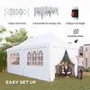Heavy Duty Pop Up Gazebo 6m x 3m Garden Marquee Party Tent Wedding Canopy Cover