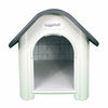 Plastic Dog Kennel HugglePets Weatherproof Pet House In & Outdoor Animal Shelter