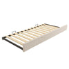 3FT SINGLE DAYBED WITH PULL OUT TRUNDLE CHILDREN KIDS JUNIOR TODDLER BED BEIGE