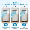 Portable Air Conditioner 9000 Btu,3-In-1 Fan Dehumidification, Ventilation