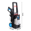 Electric High Power Pressure Washer Water Gun Car Jet Wash Cleaner 135Bar 1.6KW