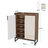 Modern Shoe Cabinet for Entryway, 5-Tier Shoe Storage Cabinets for 25 Pairs