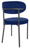 2 Velvet Dining Chairs Velvet Seat Chairs Plush velvet seat and backrest