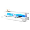 Modern 160 cm High Gloss TV Stand Cabinet with LED Lights for 55 / 65 Inch TV