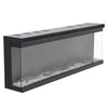 70inch Electric Fireplace LED Media Freestand/Inset Fire 3 Side Panoramic Remote