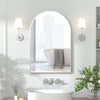 Arched Bathroom Mirror Cabinet Wall Mounted with Storage Modern Mirror Cupboard