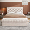 Ottoman Bed 5FT KING Upholstered Bed Frame with Hydraulic Storage and Headboard