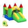 Bouncy Castle with Slide Inflatable Jumper Castle Moonwalk Slide w/ Blower