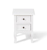 Wooden Bedside Cabinet Table Nitghtstands Set of 2 w/ Storage Drawer Cupboard