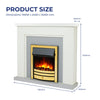 Freestanding Electric Fireplace Suite - Bempton Suite