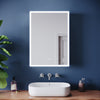 LED Bathroom Mirror Cabinet 500x700 Demister Shaver Socket with Bluetooth Option