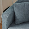 Sofa Bed Love Seat Sofa Settee Couch with Gold Metal Legs & Cushions Gray-blue