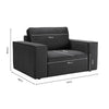 Dusk Brooklyn Ink Velvet Loveseat RRP £999