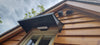 Steel Metal Door Canopy Roof Shelter Awning Shade Rain Cover Porch (1.2m wide)