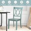Set of 2 Dining Chairs Wooden Kitchen Side Chair Armless Chairs W/Ergonomic Back