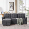 3 Seater Sofa Bed Corner Couch Sectional Settee Sleep Reversible Storage Chaise