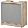 60x60cm Under-Sink Storage Cabinet w/ Adjustable Shelf 2 Doors Cabinet