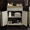Priano Freestanding Bathroom Cabinet Unit Grey Vanity Cupboard Storage Unit