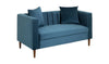 Everly Velvet 2 Seater Sofa - Blue