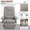 Ergonomic Recliner Sofa Chair PU Leather Armchair Lounger with Footrest, Grey
