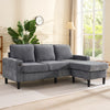 L-Shaped Corner Sofa with Chaise Lounge 3-Seater Modular Sofa for Living Room