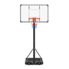5.6-10 Ft Adjustable Basketball Goal System w/ 44 Inch Shatterproof Backboard