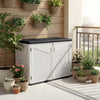975L Outdoor Storage Box Garden Patio Plastic Chest Container Multibox with Base