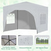 Pop Up Gazebo 3X3M Awning Canopy Party Tent Marquee 4 Sides Garden Outdoor White