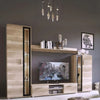 Modern BENTLEY Living Room Furniture Set TV Entertainment Unit Glass