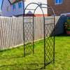 Woodside Blundeston Decorative Metal Garden Trellis Arch Climbing Plant Support