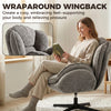 Accent Chair with Swivel for Living Room Grey