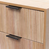 OHS Ribbed Bedside Table Cabinet 3/4/5/6 Draw Nightstand Side Board