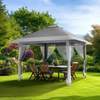 4x4M Pop Up Garden Gazebo Outdoor Party Tent Canopy With Sides Heavy Duty