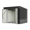 8 x 6ft Garden Shed with Foundation Kit, Double Door Outdoor Metal Storage Shed