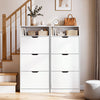 3 Drawer Shoe Rack Shoes Storage Cabinet Wooden Cupboard Organiser Holder Stand