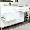 Large Chest of Drawers Pair Bedside Tables Aisby White Range bedroom furniture