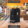 Lightweight Shopping Trolley on wheels 74L | Foldable Hard-Wearing Cart 6-Wheel