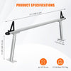 Truck Rack Adjustable 17"-29" Aluminum Pick Up Truck Bed Ladder Rack Carrier