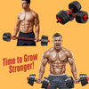 30KG Adjustable Dumbbell Barbell Kettlebell Push Up Bar/Stand 6-in-1 Weight Set