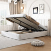 Upholstered Ottoman Storage Bed with Hydraulic Lift & Headboard, Super King Size