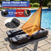 Stepless Adjustable Basketball Stand w/Stable Weighted Base