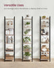 Bookcase 6-Tier Bookshelf Storage Shelving Display Rack Greige Black LLS101B02