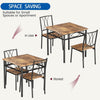 Table and Chairs Set of 2, Small Kitchen Table Sets, 3-Piece Compact Dining Room