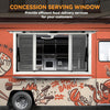 36"x24" Concession Stand Serving Window Opening for Food Truck Service Awning