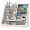 White Bookshelf Storage Shelf For Children's Reading Room Modern Open Storage