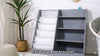 4-Tier Kids Wooden Bookshelf,5 Layer Sling Bookcase,Baby Storage Book Rack Grey
