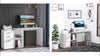 Computer Desk Table Workstation L Shape File Cabinet White Home Office