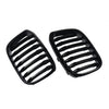 For X4 G02 X3 G01 18-21 Front Kidney Grille Grill Gloss Black Single Slats