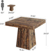 80cm Square Dining Table for 4, Farmhouse Small Kitchen Table for Dining Room